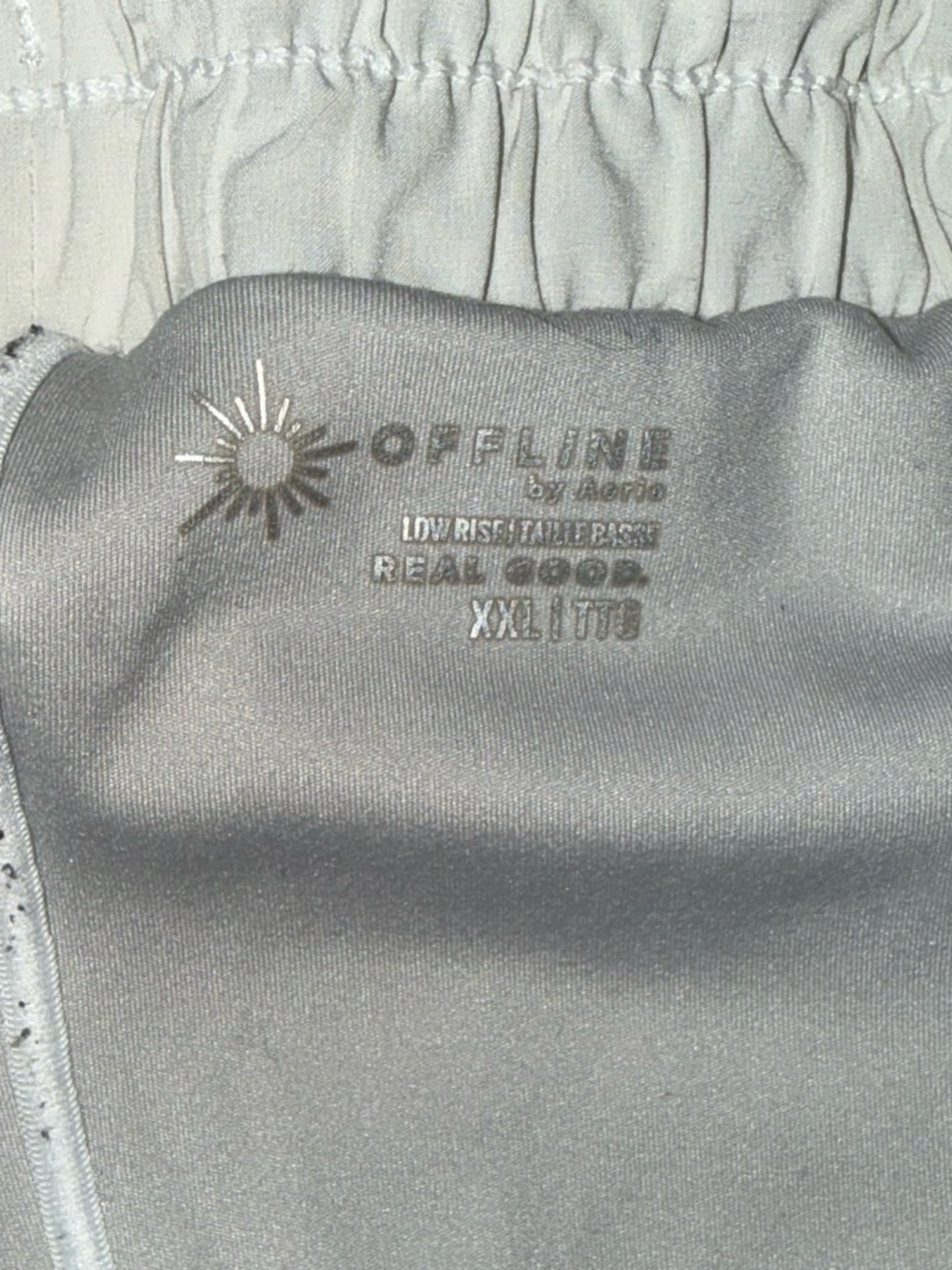 OFFLINE by Aerie Low Rise Bikini Bottoms - Light Gray